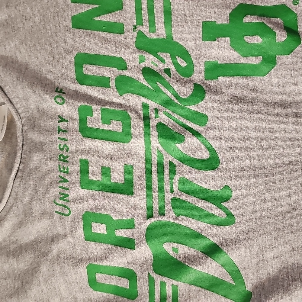 Oregon Ducks Gray Crop Top Size M - Picture 4 of 5